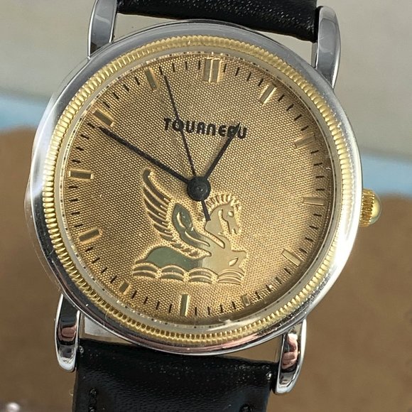 Special Tourneau Champagne Dial Pegasus Gold Watch